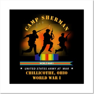 Camp Sherman, OH  w  WWI Soldiers Training - WWI X 300 Posters and Art